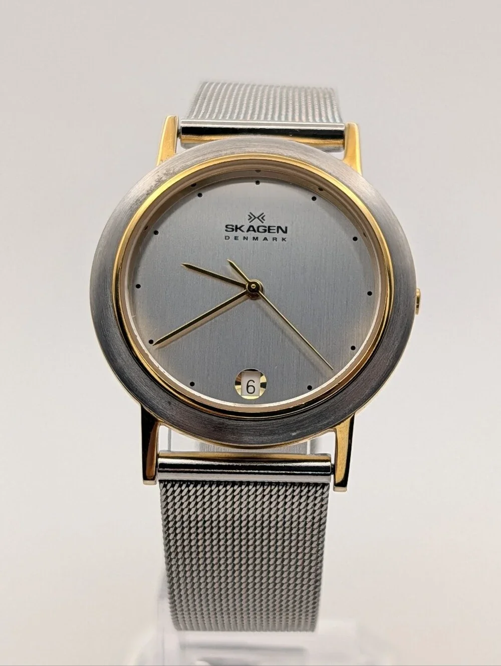 Skagen Two-Tone Mesh Bracelet Watch - Silver & Gold